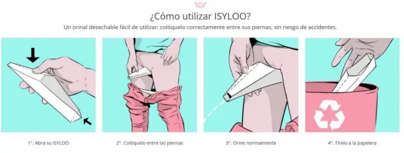 Invento para que las mujeres hagan pis de pie