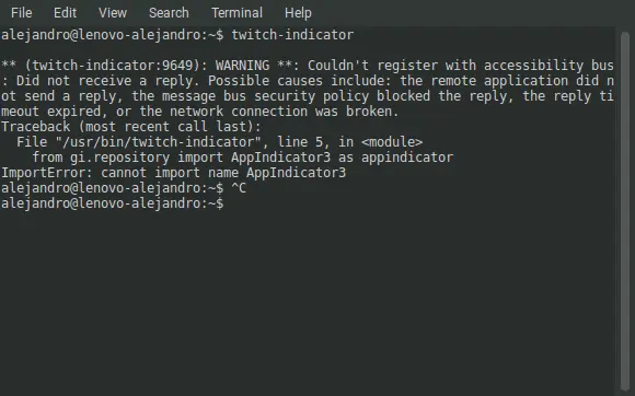 Notificaciones de Twitch en Linux