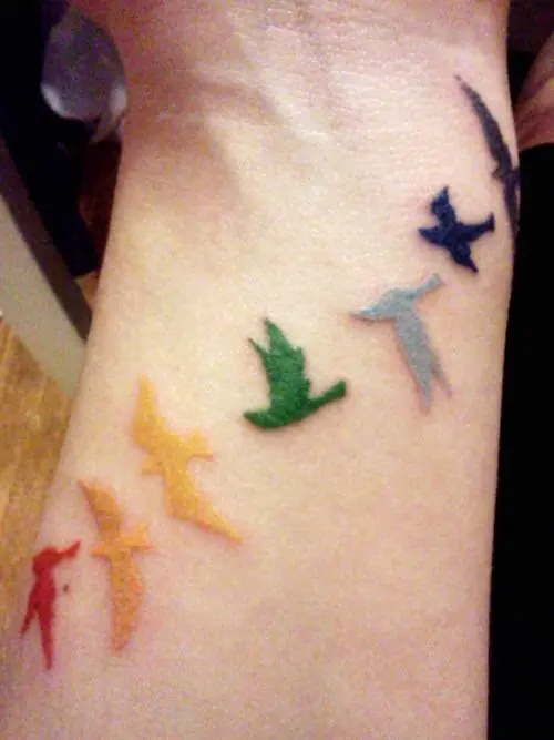 Los mejores tatuajes de pájaros volando