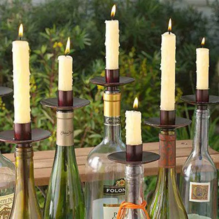 botellas de vidrio