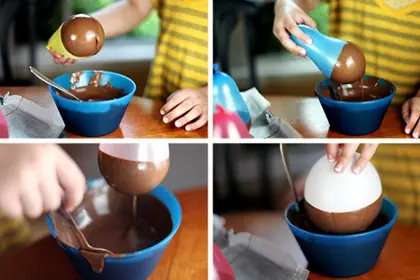 recipiente de chocolate