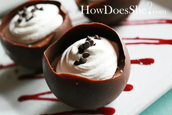 recipiente de chocolate