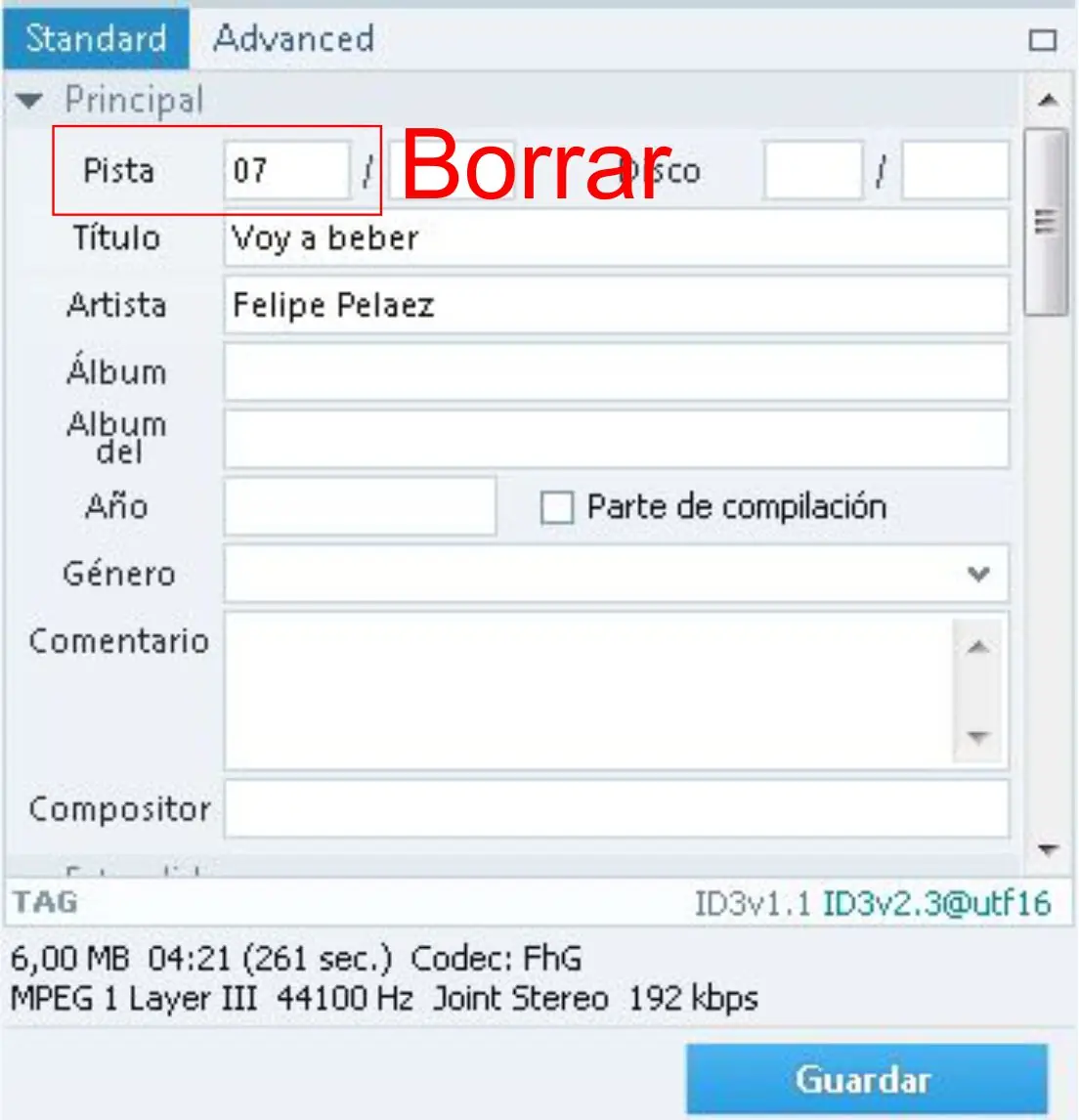 Tutorial de TagScanner organiza tus MP3 Vol 2