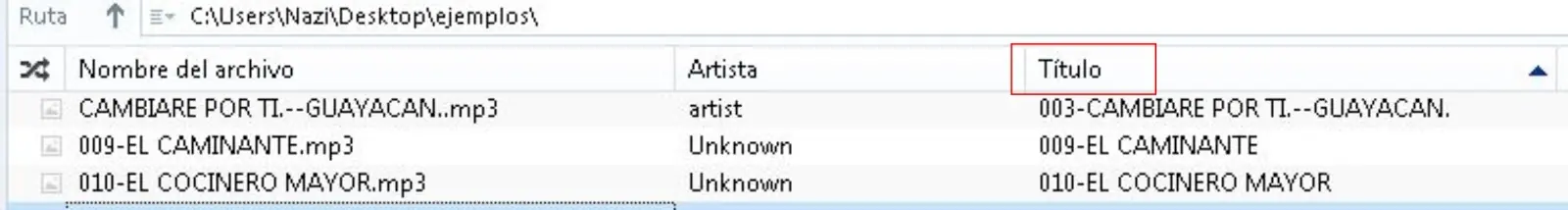 Tutorial de TagScanner organiza tus MP3 Vol 2