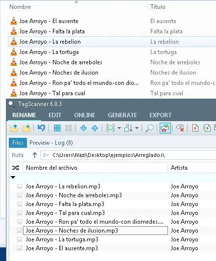 Tutorial de TagScanner organiza tus MP3 Vol 2