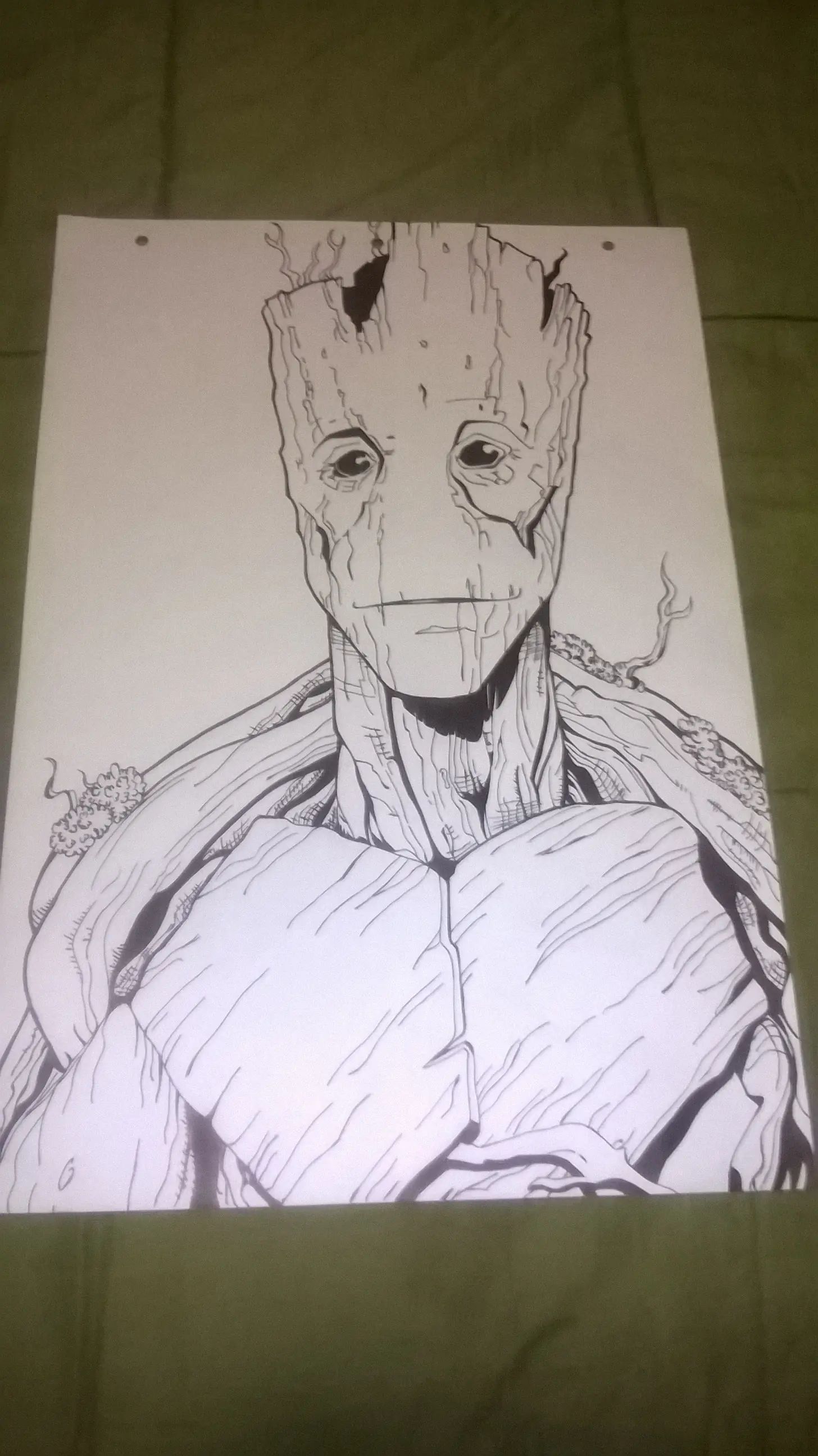 Groot, mi único héroe en este lío! Dibujado paso a paso..