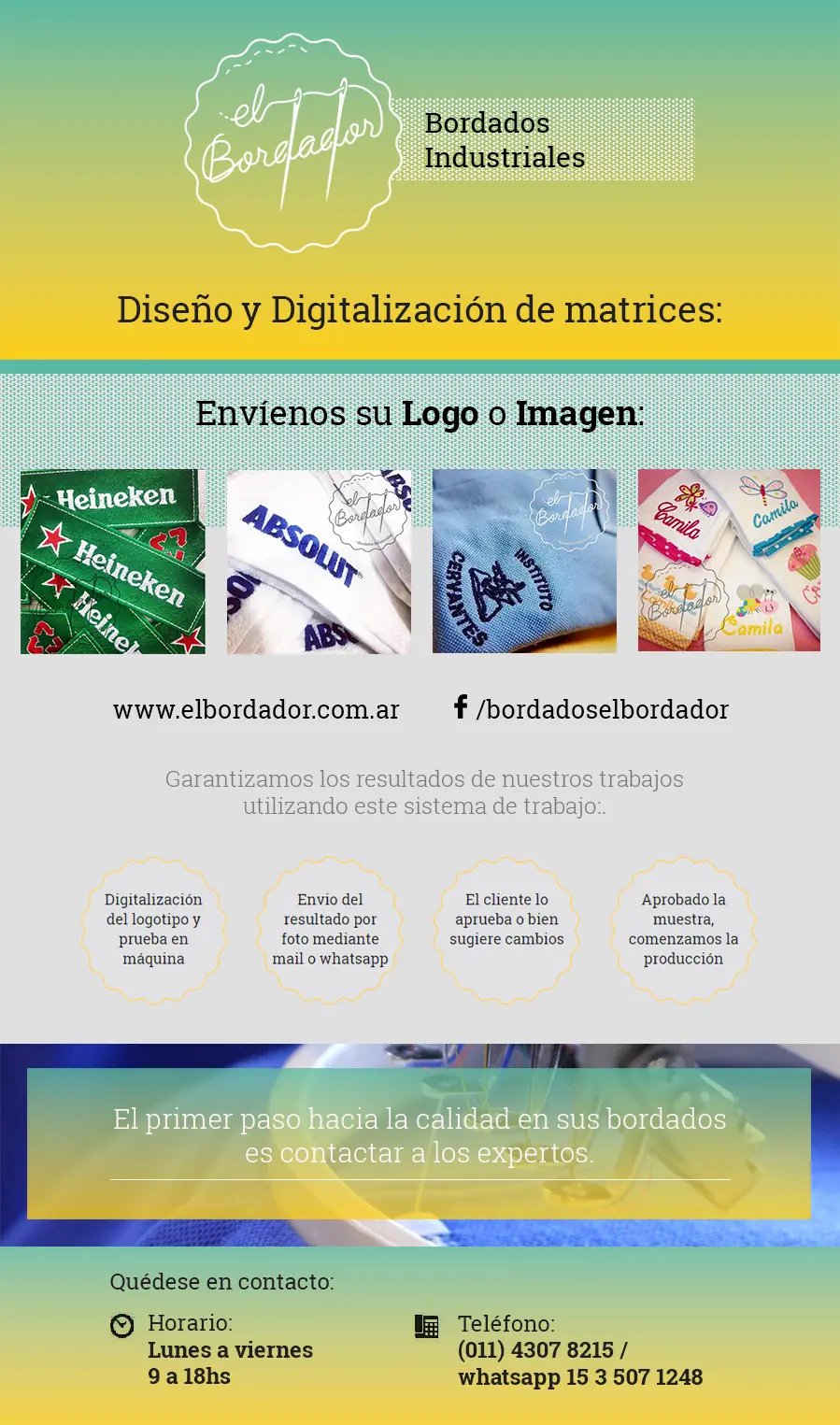 Bordados computarizados Logos Apliques Parches Corte Laser