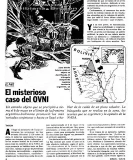 El Ovni que cayo en la frontera Argentina y causo un terremo