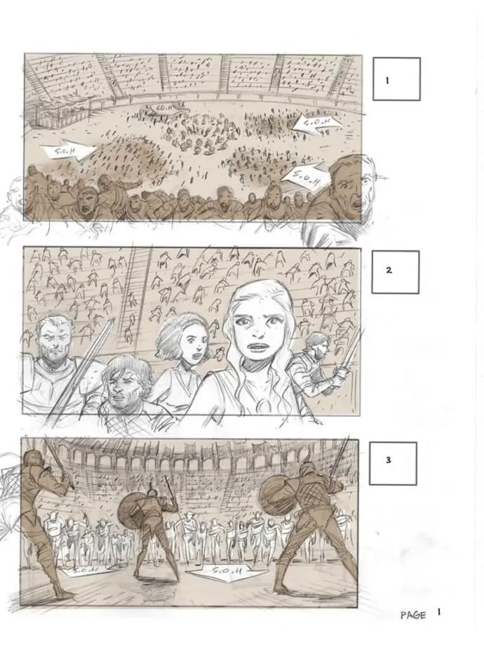 Storyboard de Game of Thrones
