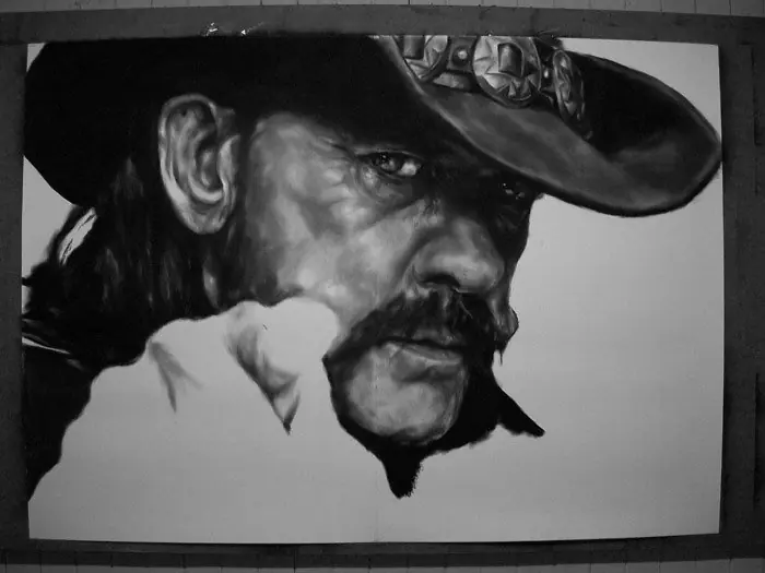 Lemmy Kilmister - Motörhead (Retrato gigante tributo) Lemmy Kilmister - Motörhead (Retrato gigante tributo)
