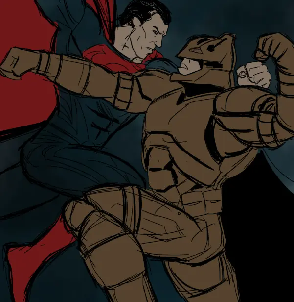 Mi dibujo de Batman V Superman: Dawn of Justice
