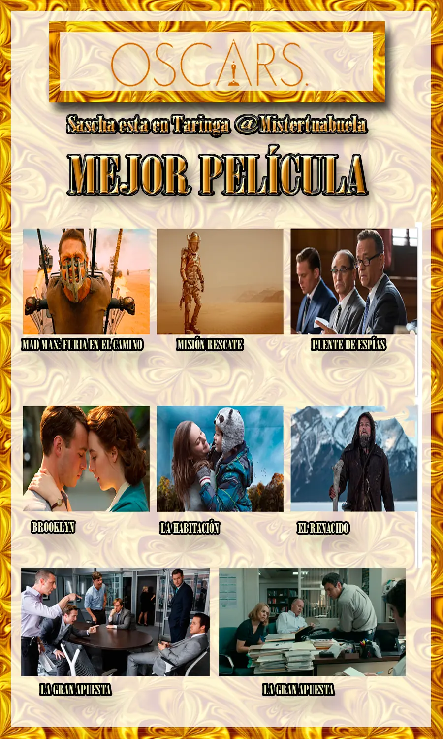 Premios Oscars 2016