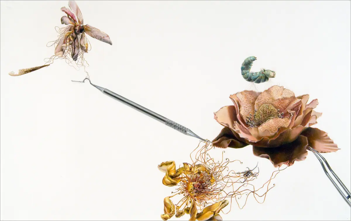 Globos de chicle y bocas hiperrealistas de Julia Randall
