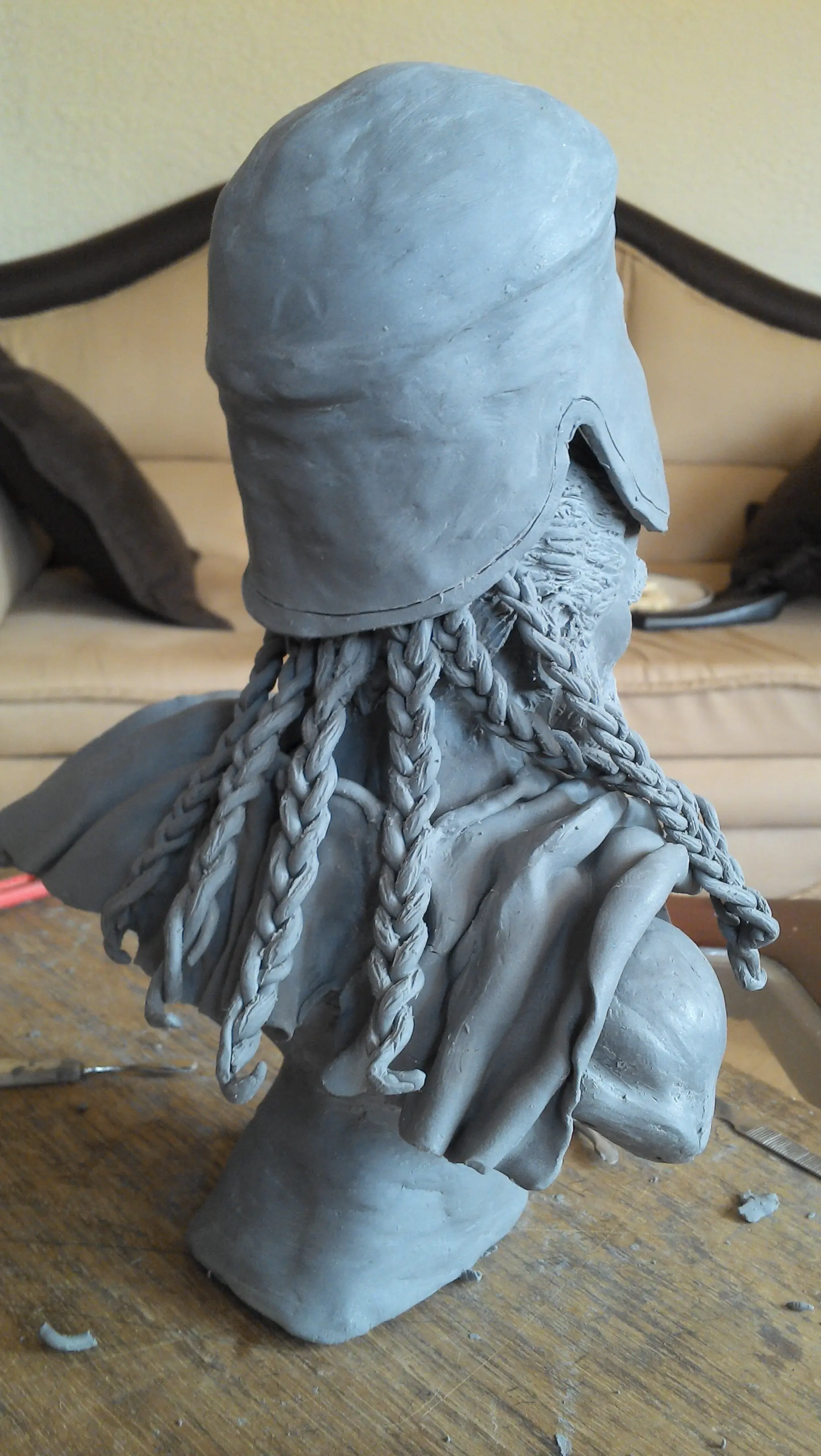 Escultura de soldado espartano s v. a.c.