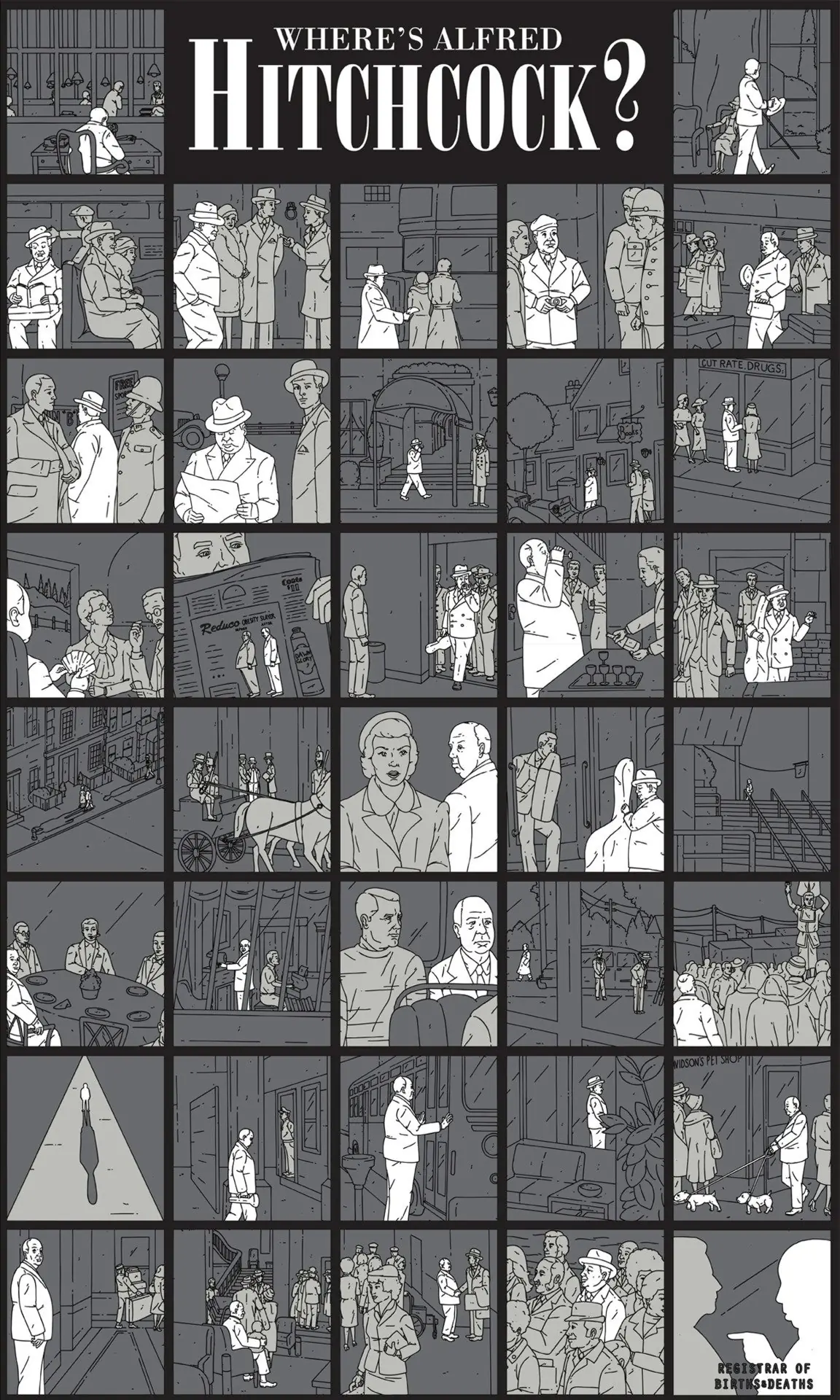 ¿Dónde está Hitchcock? - Juego de sus 37 cameos