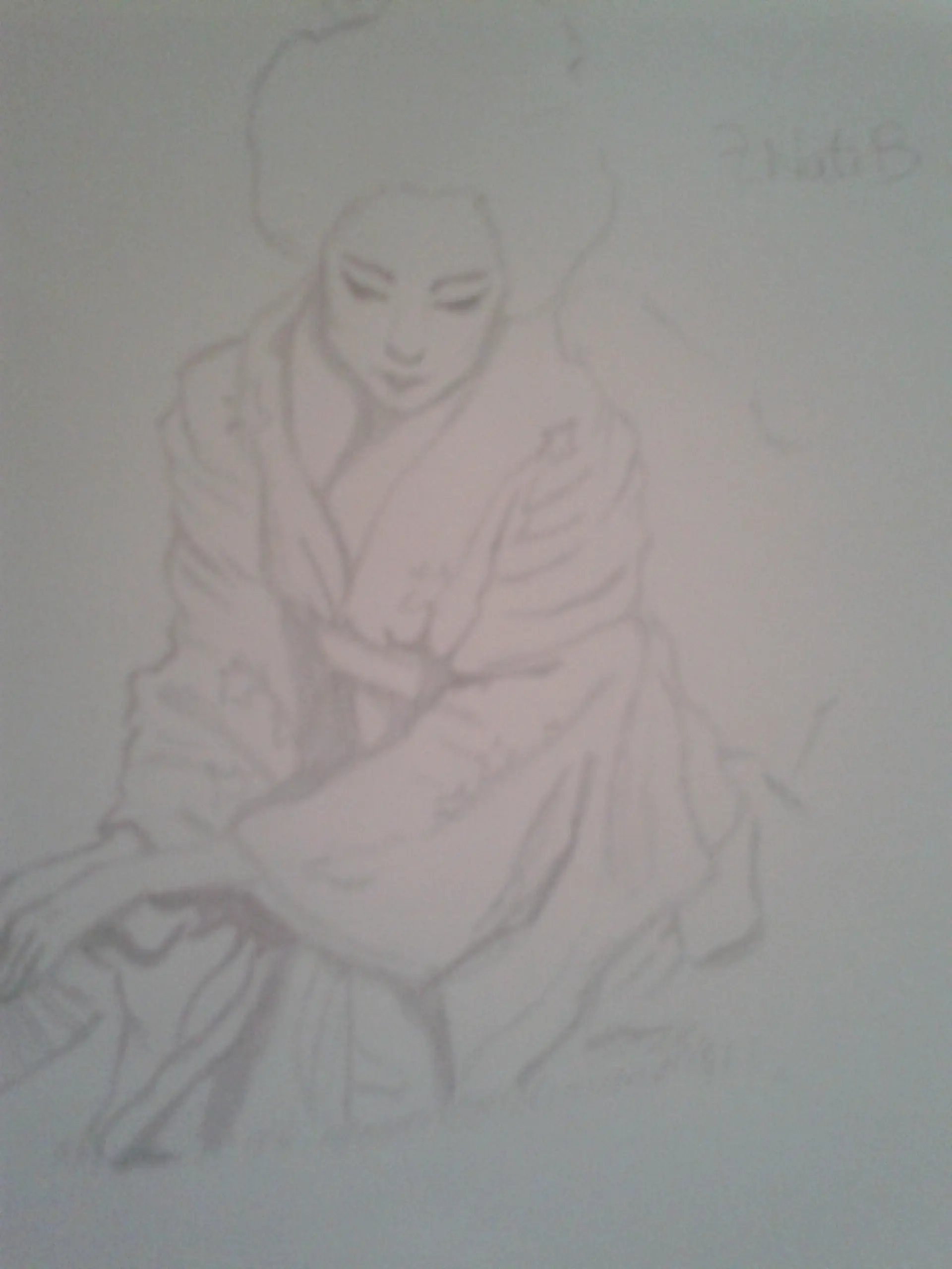 Mi dibujo de una geisha.