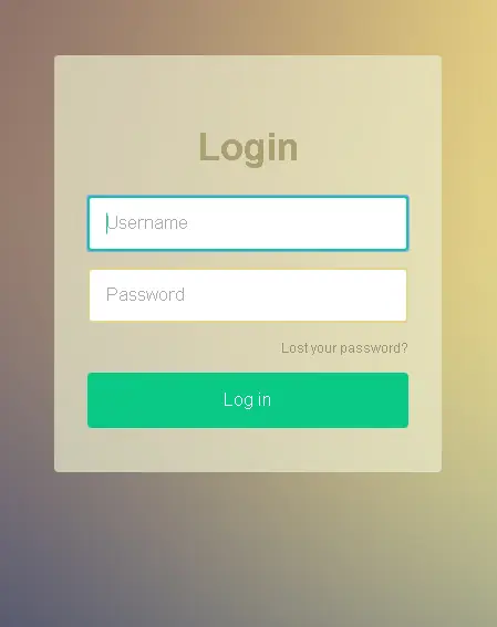 20 Diseños de formularios de inicio de sesión.