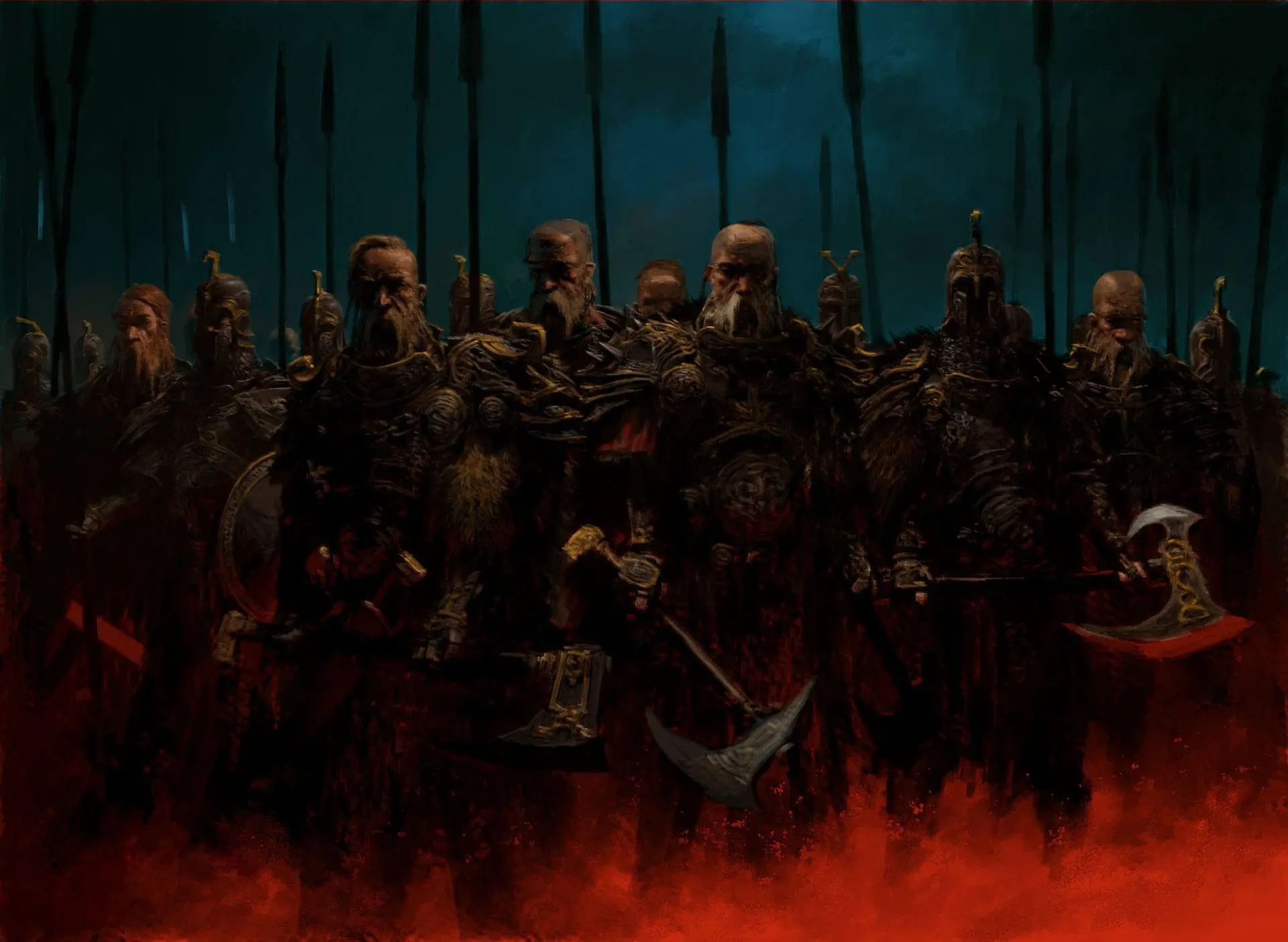 Vikingos, gigantes y deidades ilustradas de Adrian Smith