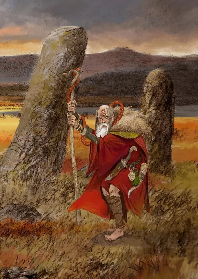 Vikingos, gigantes y deidades ilustradas de Adrian Smith