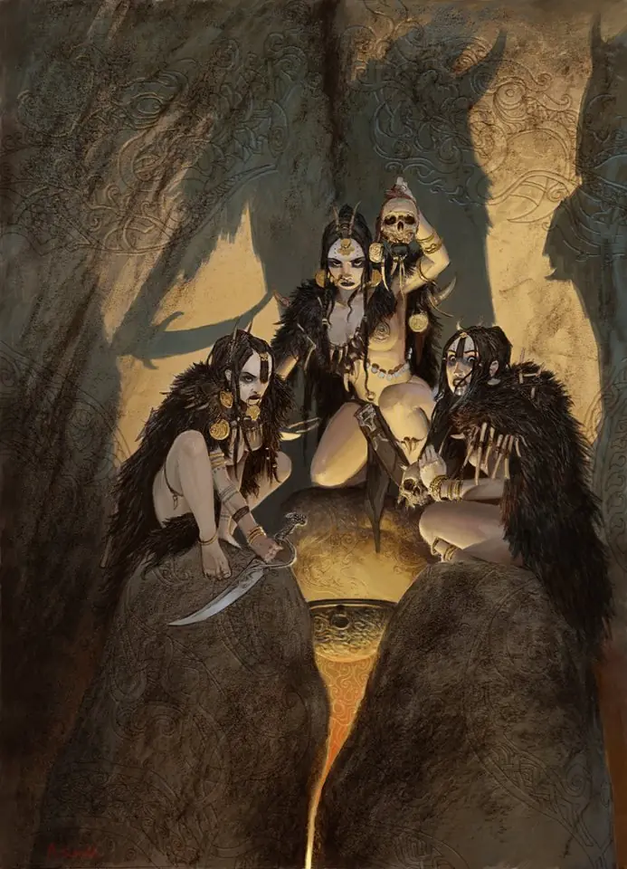 Vikingos, gigantes y deidades ilustradas de Adrian Smith