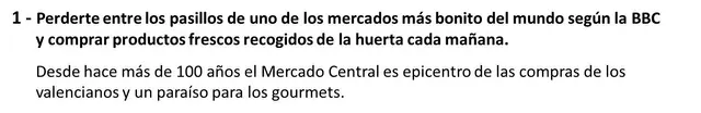 Si vienes a Valencia