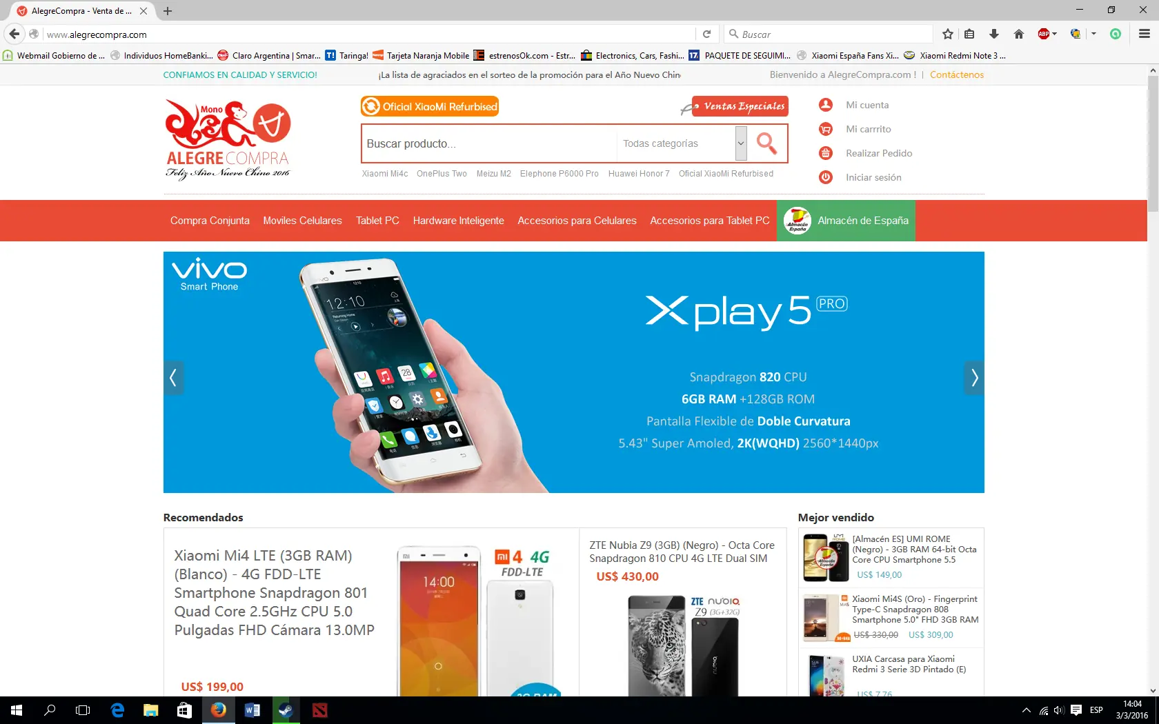 Comprar en el exterior.