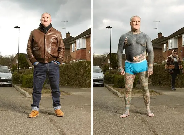 Tatuajes escondidos bajo la ropa