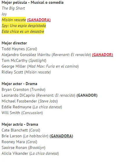 ganador ganador