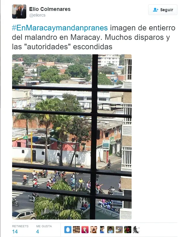 Vzla: Pran pone toque de queda en Maracay y Amenazan