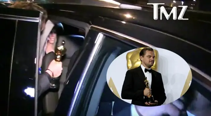 DiCaprio festejó, tomó de más, ¡y se olvidó el Oscar!