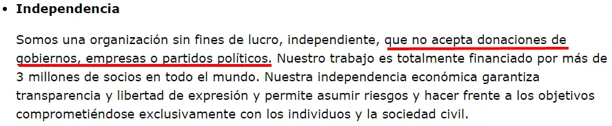 Greenpeace financiada por Rockefeller. Dime con quién andas
