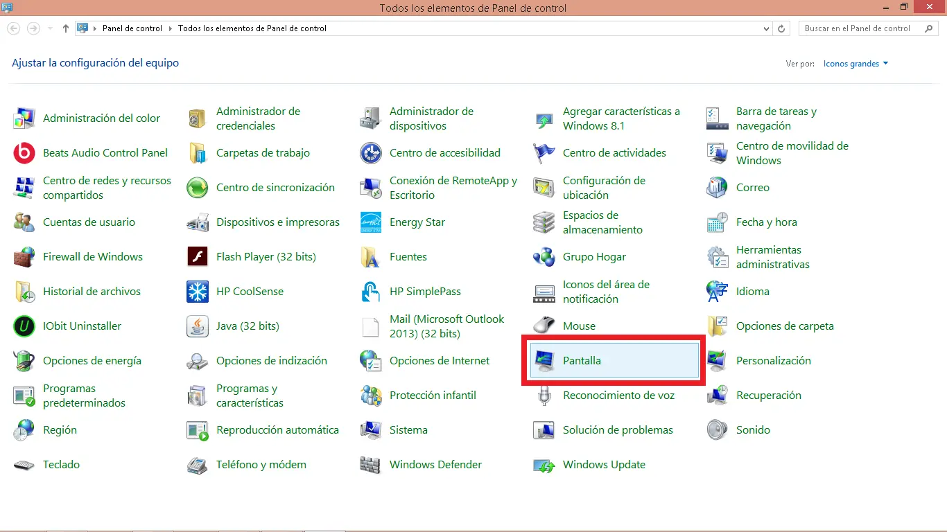 pantalla