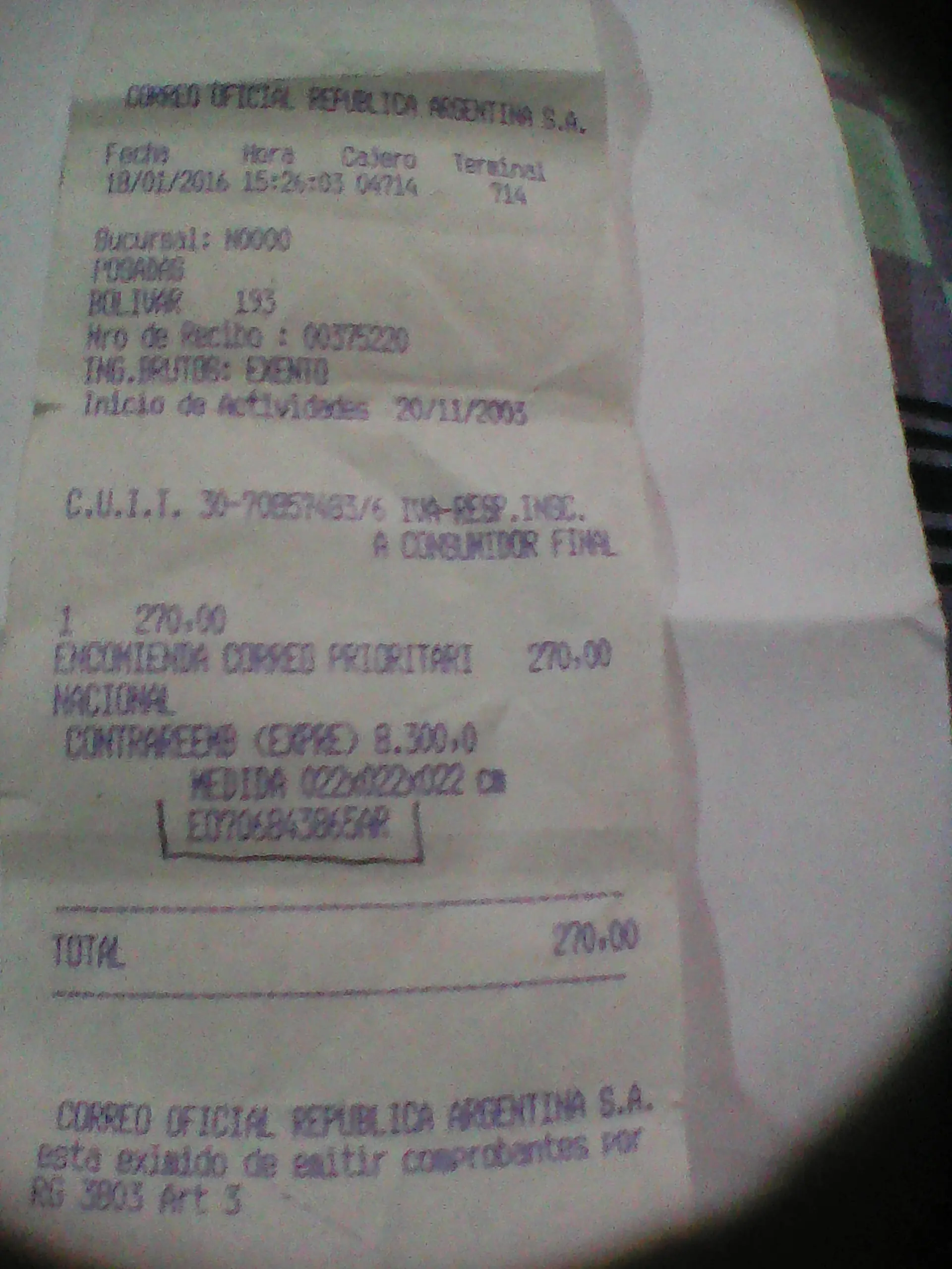 Correo Argentino me ¡ESTAFO! Actualizado 04022016