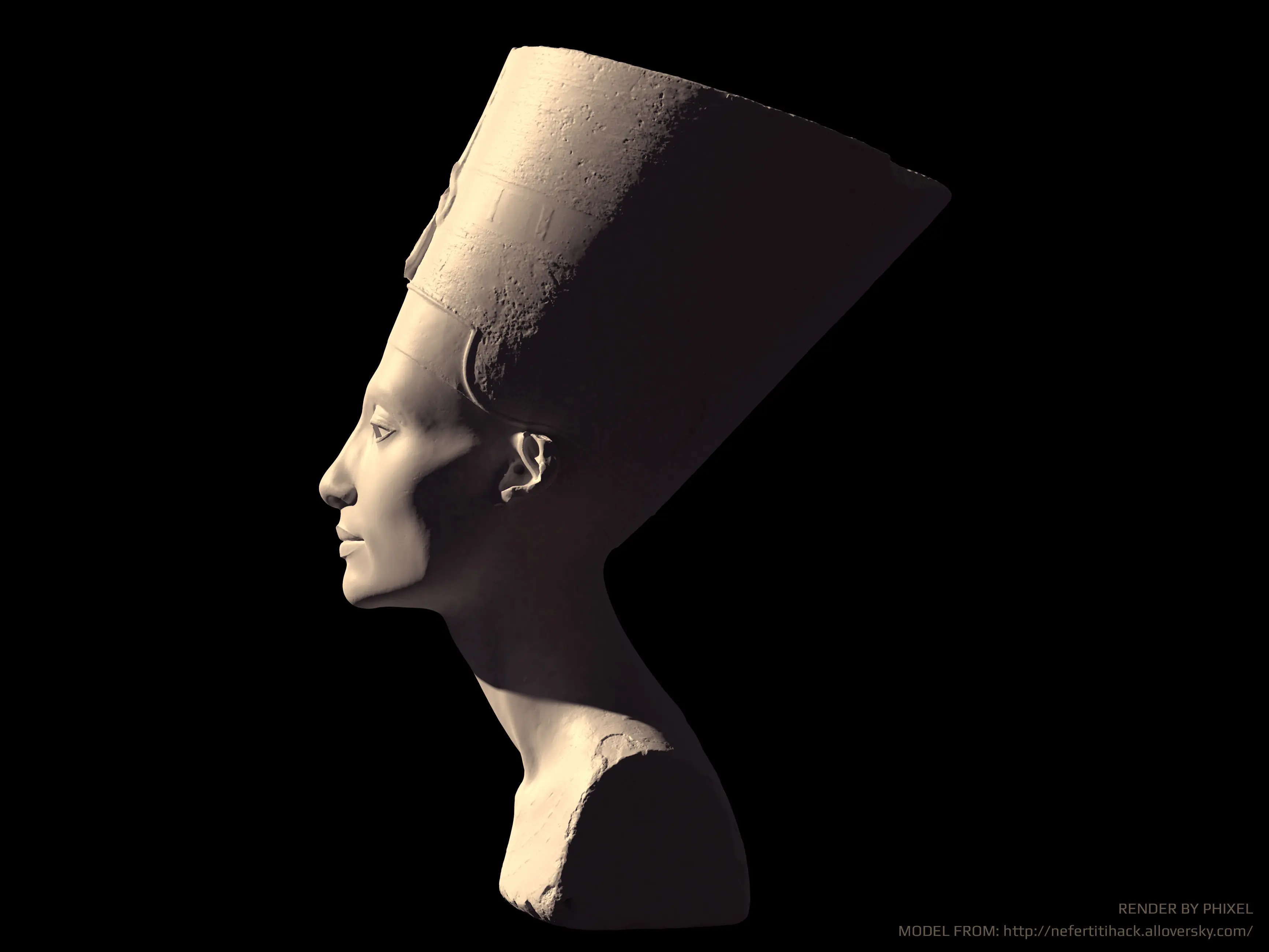Nefertiti ha sido hackeada