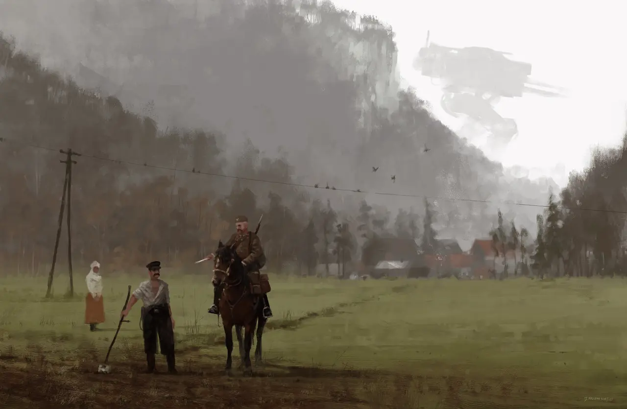 Retrofuturismo sci-fi de Jakub Rozalski Retrofuturismo sci-fi de Jakub Rozalski