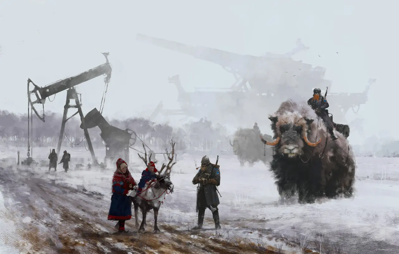 Retrofuturismo sci-fi de Jakub Rozalski Retrofuturismo sci-fi de Jakub Rozalski
