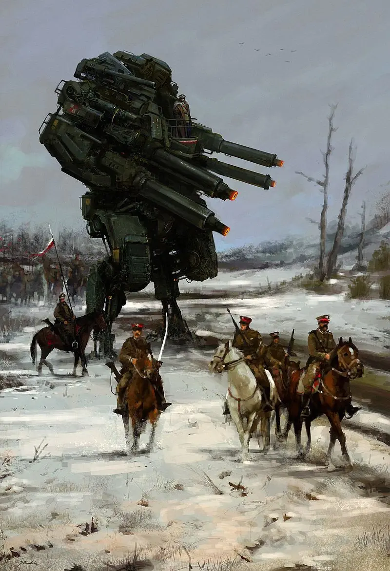Retrofuturismo sci-fi de Jakub Rozalski Retrofuturismo sci-fi de Jakub Rozalski