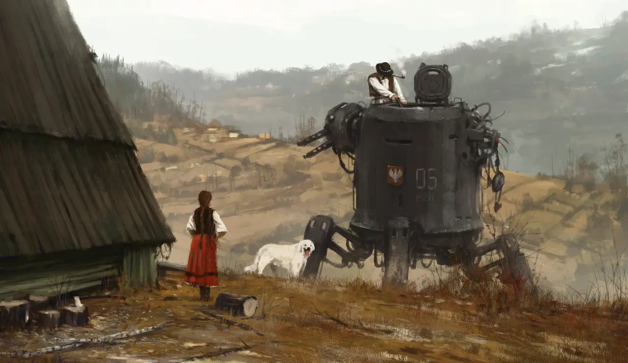 Retrofuturismo sci-fi de Jakub Rozalski Retrofuturismo sci-fi de Jakub Rozalski