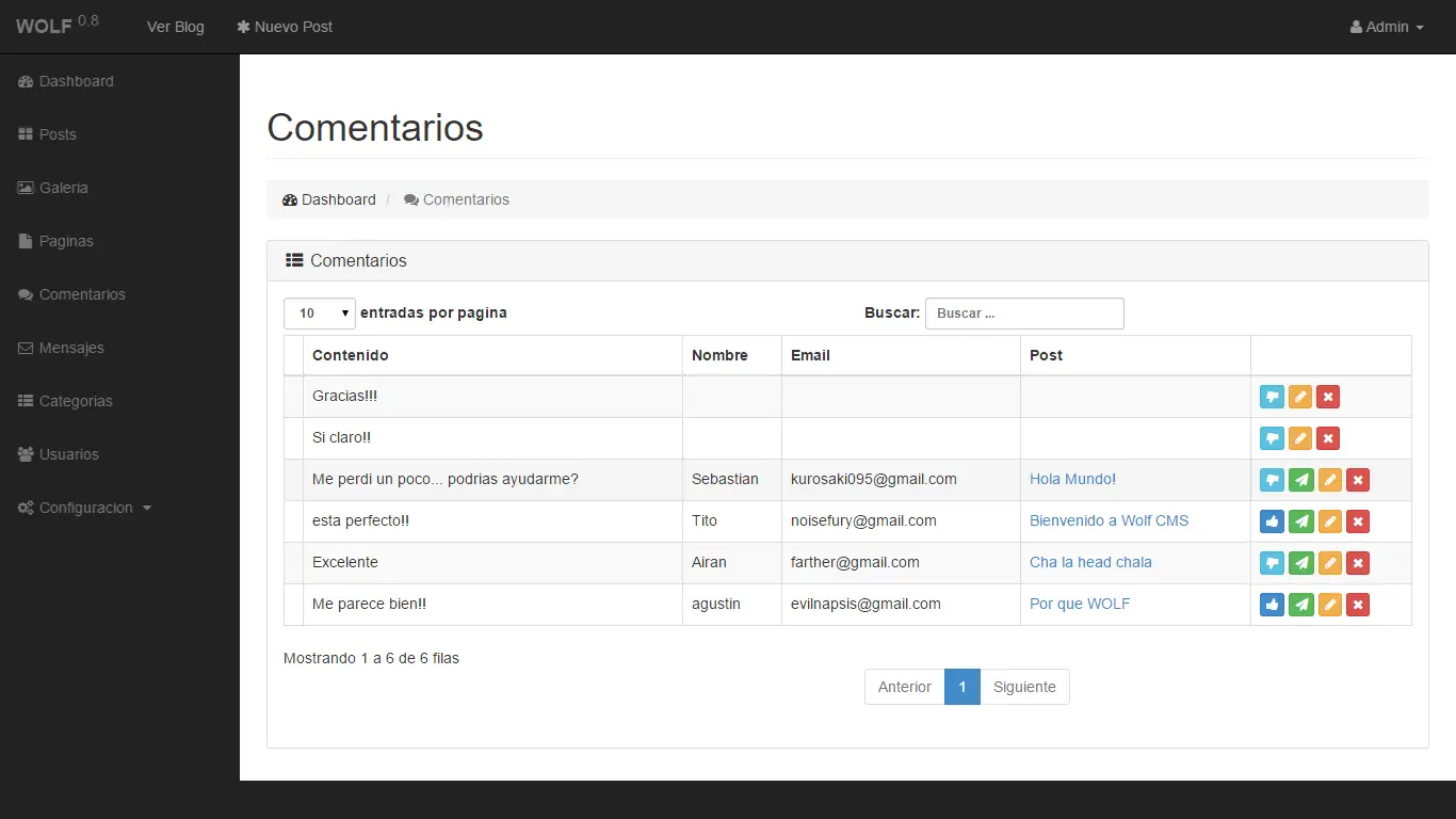 sistema web