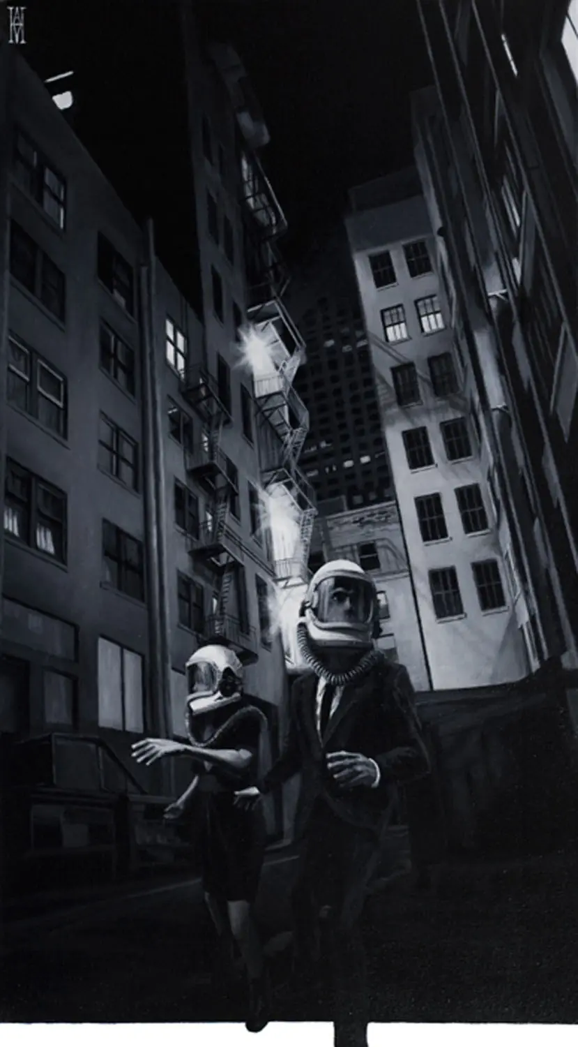 Distópico y surrealista arte de Alec Huxley