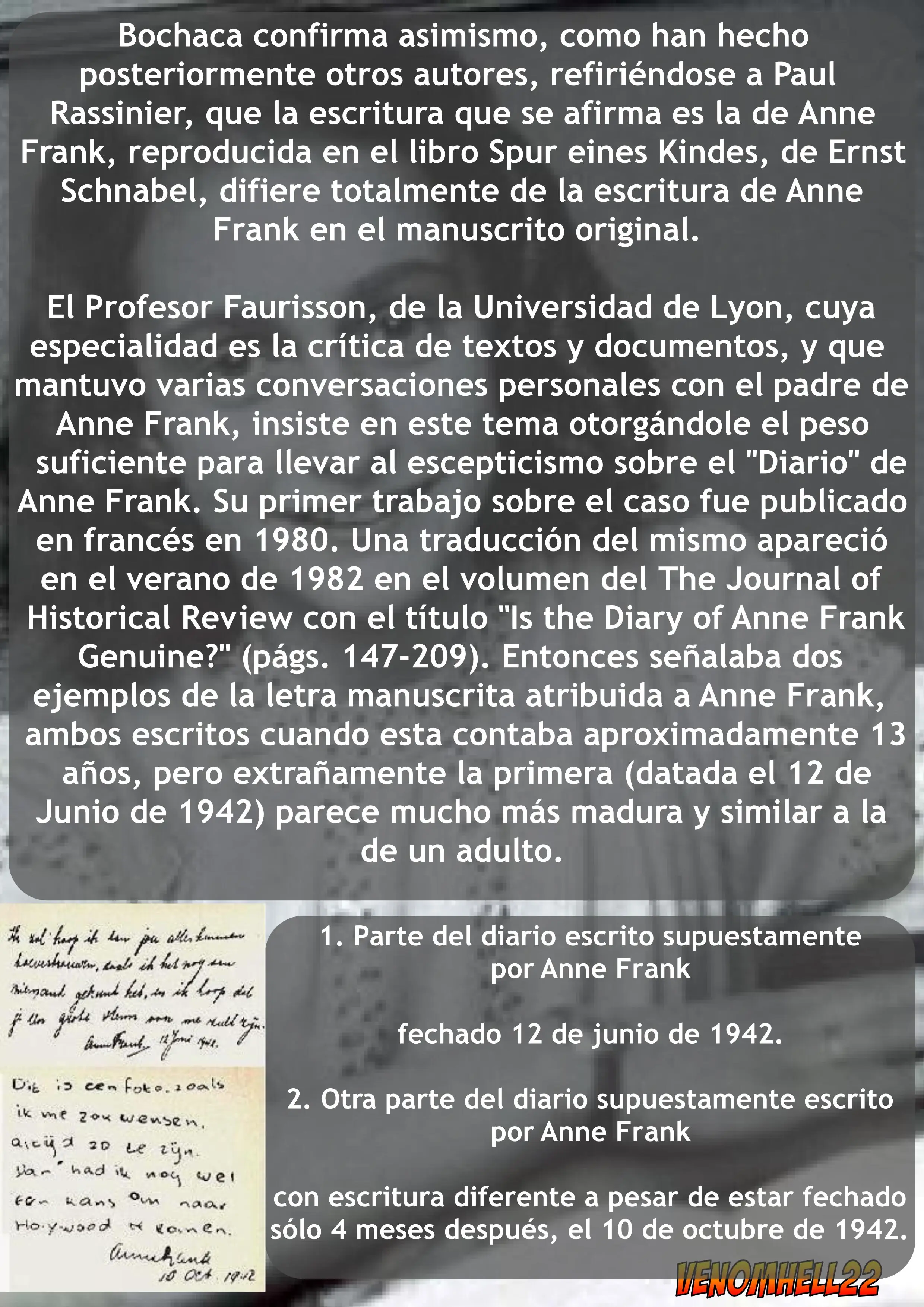 La estafa de Ana Frank
