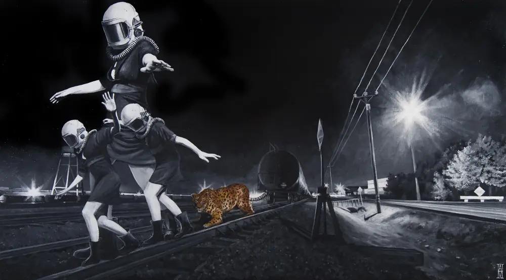 Distópico y surrealista arte de Alec Huxley