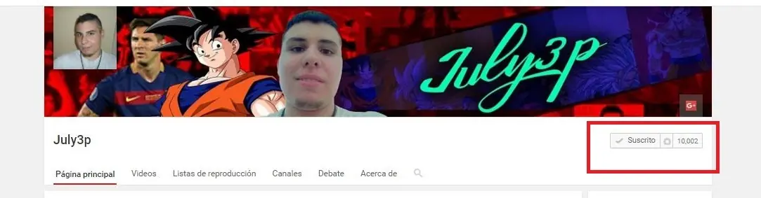 Hagamos Top a July3P por sus 10K suscriptores