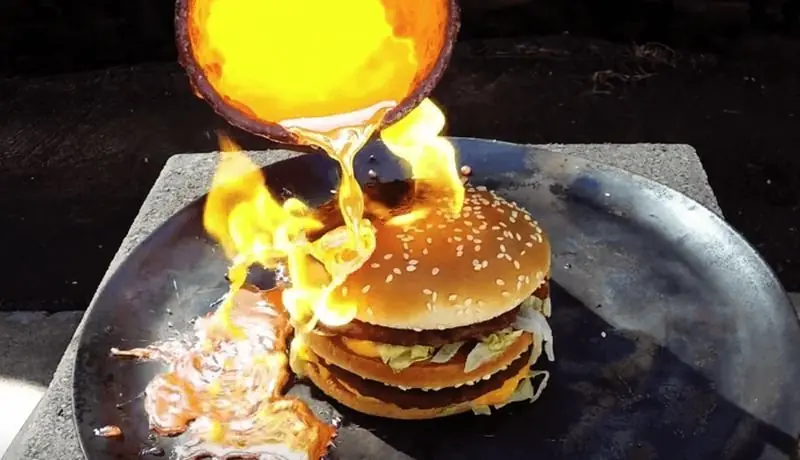 desmintiendo "Big Mac indestructible” cobre fundido