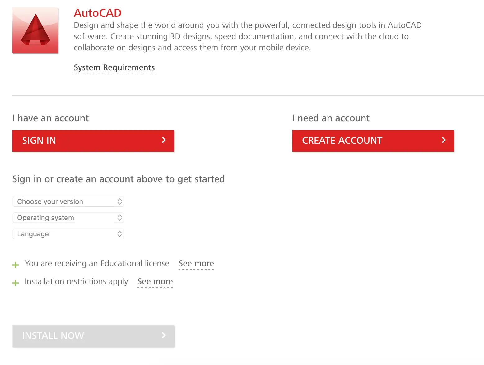 autocad para windows