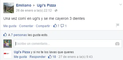 Ugi´s Pizza, te banco a muerte