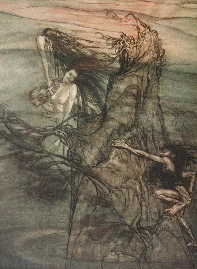 La mitología germano escandinavo ilustrada de Arthur Rackham