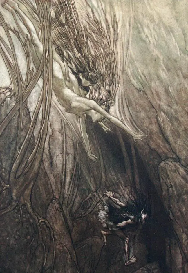 La mitología germano escandinavo ilustrada de Arthur Rackham