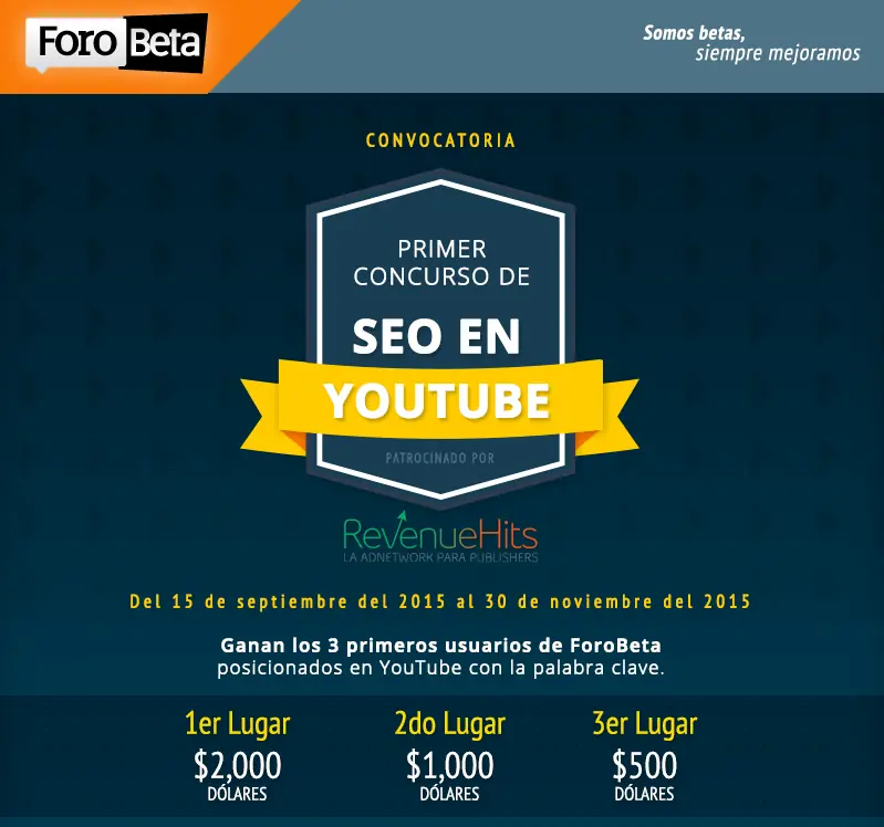 Concurso de seo youtube