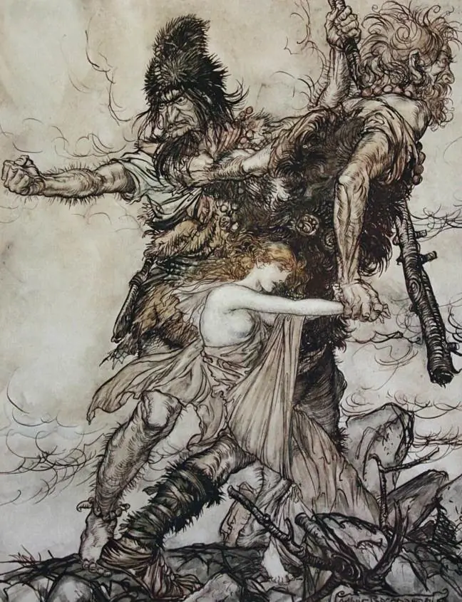 La mitología germano escandinavo ilustrada de Arthur Rackham